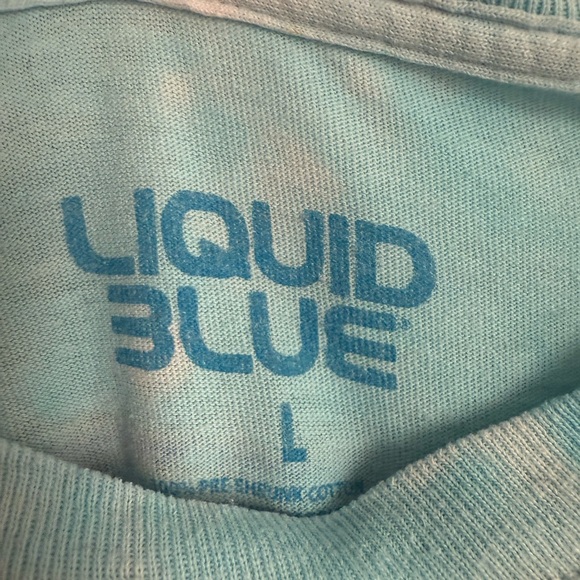 Liquid Blue Grateful Dead Tie-Dye Long Sleeve - Blue, Black, and Purple - Picture 4 of 4